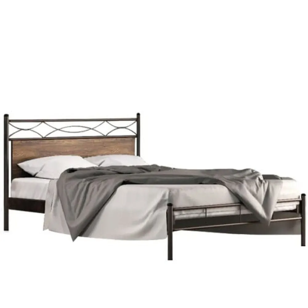 Μεταλλικό Κρεβάτι Με Επένδυση Μοριοσανίδας - Ηρώ 160x200