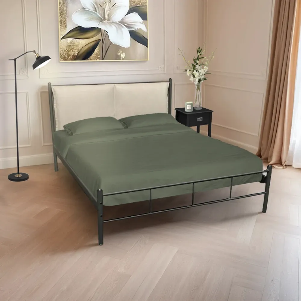 Κρεβάτι Garbed lora Ημίδιπλο μεταλλικό 120x200